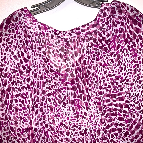 H & M Size 4 Button Down Polka Dot Print Blouse - Picture 8 of 8